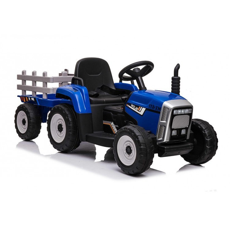 Elektrický traktor s vlečkou XMX611 na diaľkové ovládanie 2,4G modrá 